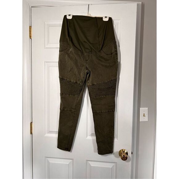 Isabel maternity olive green pants size 12 C9-13 - Picture 1 of 3